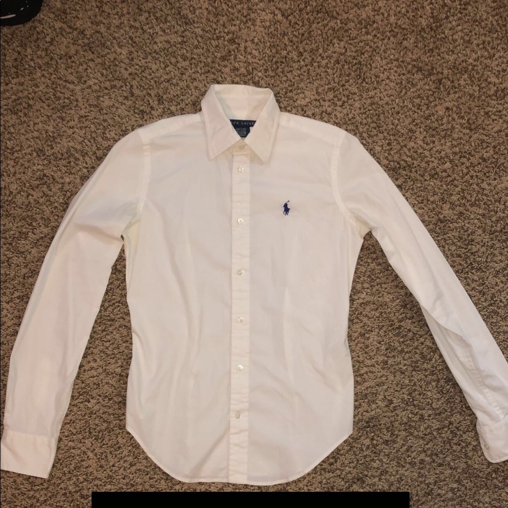 💕White polo button up💕
